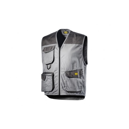 DIADORA Mover work vest with multiple pockets gris